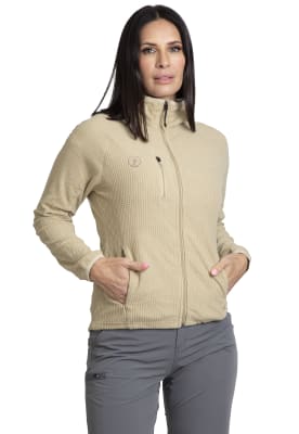 Midlayer Peak Performance Mujer Vanmo Beige1