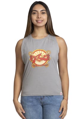 Polera Rusty Mujer Cardamom Gris Llovizna