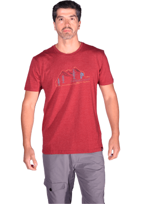 T SHIRT PEAK PERFORMANCE HOMBRE TJOLO DARK SPICY