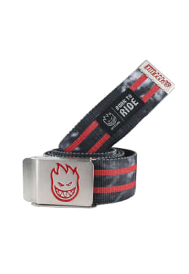 Cinturon Niño Spitfire Belt Logo Negro-Rojo