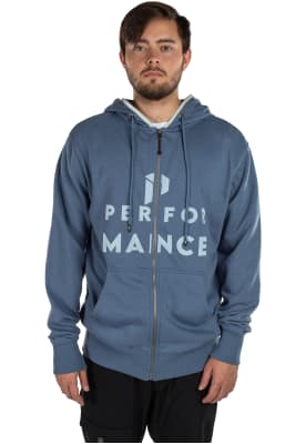 Polerón Cierre Peak Performance Hombre Strom Azul Piedra