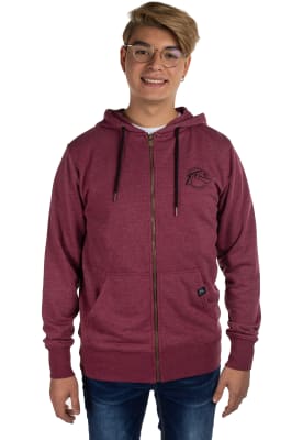 Polerón Cierre Rusty Hombre Stene Burdeo1