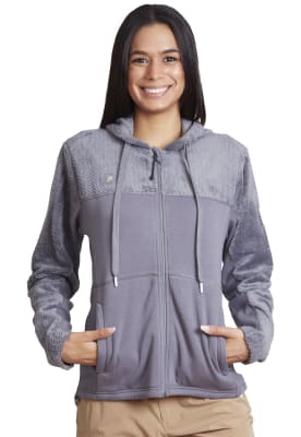 Pro Fleece Hybrid PeakPerformance Mujer Kryp Gris1
