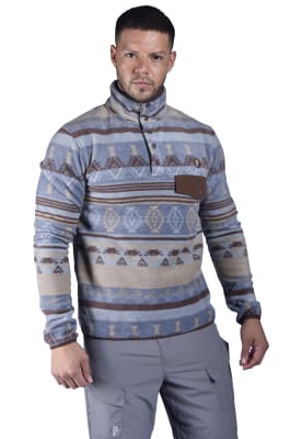 Polar Pullover Peak Performance Hombre Gullblom Café/Celeste2