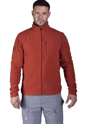 Polar Full Zipper Peak Performance Hombre Cress Rojo Oscuro3