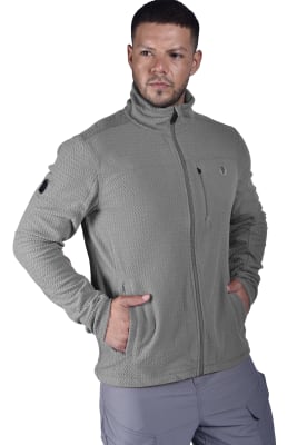 Polar Full Zipper Peak Performance Hombre Cress Gris2
