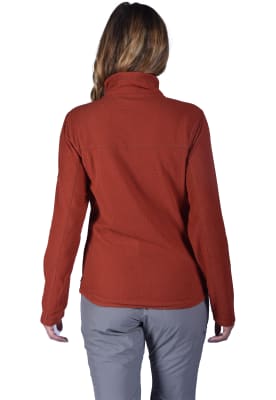 Polar Full Zipper Peak Performance Mujer Sildre Rojo Oscuro