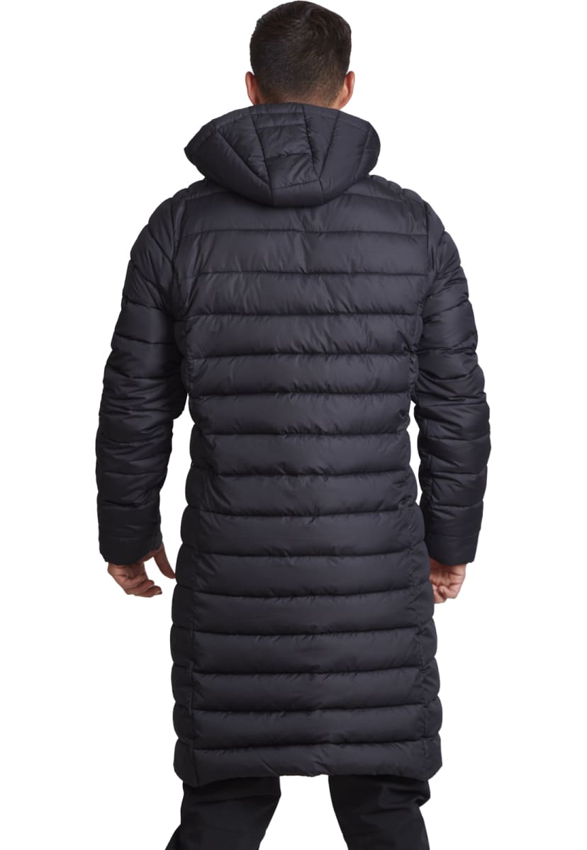 Parkas Chamarra Larga Negra Parkas Chamarras Largas Hombre