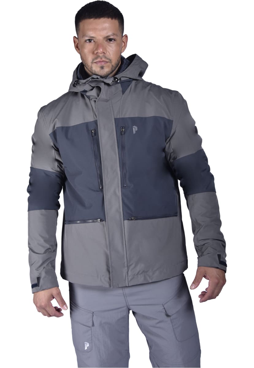 PeakPerformance　迷彩グレー スキー、スノーボードジャケット 3 En 1 Peak Performance Hombre Hoary Gris Oscuro/Gris Onix | Peak