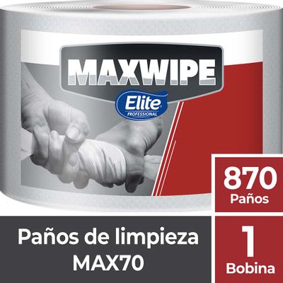 PAÑO MAXWIPE MAX 70 TRABAJO PESADO BOBINA 870 HS ELITE ROLLO