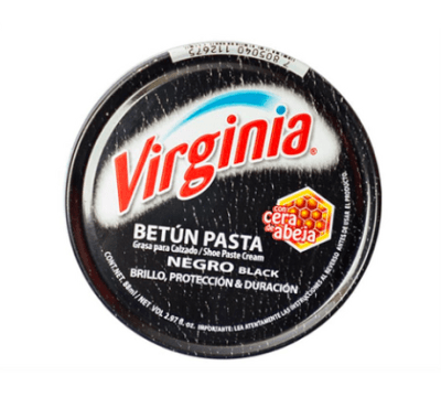 PASTA ZAPATO BETUN VIRGINIA 88ML NEGRA