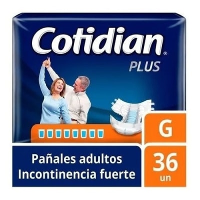 PAÑAL COTIDIAN PLUS ADULTO TALLA G X 36