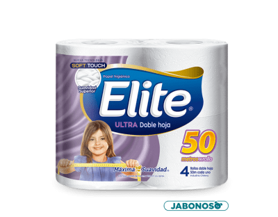 PAPEL HIGIENICO ELITE 50 MTS X 4