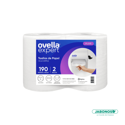 TOALLA PAPEL OVELLA HJ/S 190MTS x 2UN1