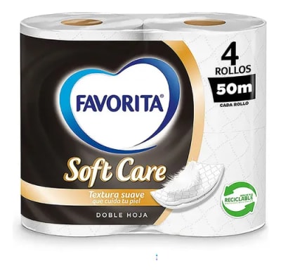 PAPEL HIGIENICO FAVORITA D/H 50 MTS x 4 UN1