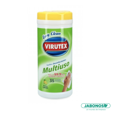 TOALLA DESINFECTANTE VIRUTEX 35UN TARRO LIMON/FRESH1