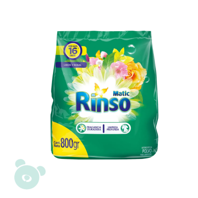 DETERGENTE POLVO RINSO 800gr FRAGANCIAS