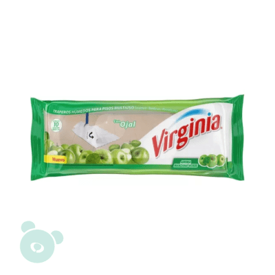 TRAPERO HUMEDO VIRGINIA MULTIUSO 10UN MANZ/VERDE