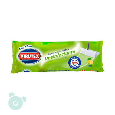 TRAPERO HUMEDO VIRUTEX C/DESINFECTE x10 UN LIMON