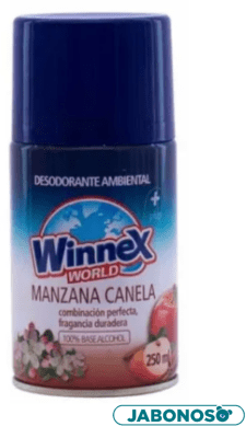 DESODORANTE AMBIENTAL WINNEX MANZANA CANELA 250ML / GR1