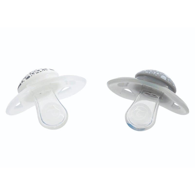 Chupetes Twistshake 6+m 2 un Negro/blanco