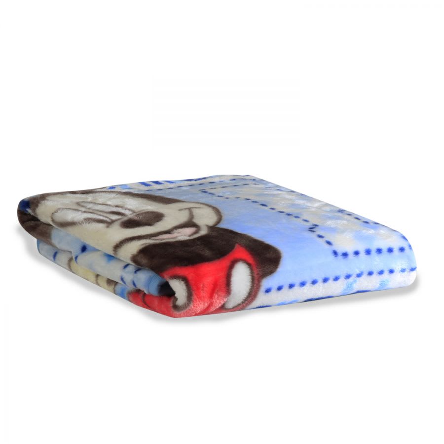Manta luxe Mickey celeste
