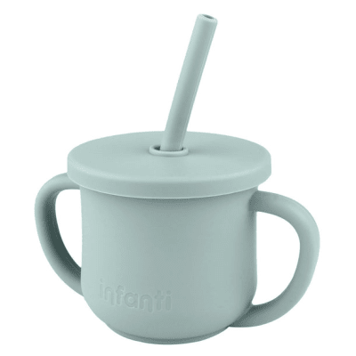 Vaso 2 En 1 Con Asas Azul Infanti1