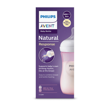 Mamadera Natural 3.0 260 ml Avent Rosado3