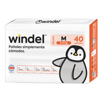Windel Velcro M 40 unidades2