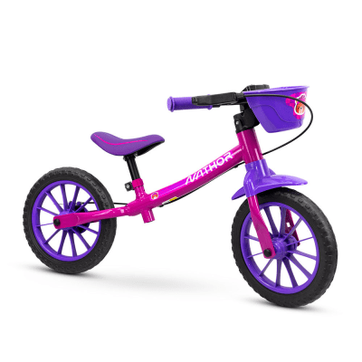 Bicicleta de Balance con Frenos Rosado Nathor | Desde 2 Años1