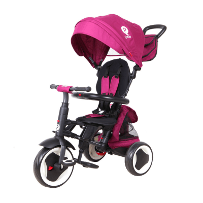 Triciclo Rito Eva Plus Morado Qplay | Triciclo Plegable y Liviano 6 en 11