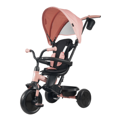 Triciclo Elite Platinum Rosado Qplay | Triciclo 6 en 1 con Asiento 360°4