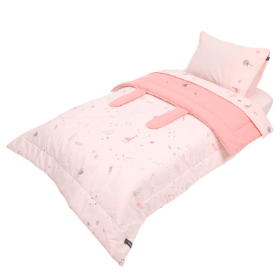 Set Cuna Colecho Rosado Infanti | 100% algodón 180 hilos1