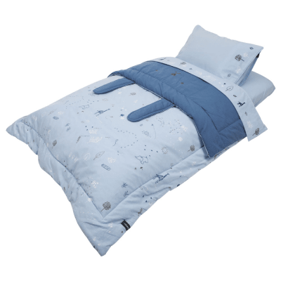 Set Cuna Colecho Celeste Infanti | 100% algodón 180 hilos