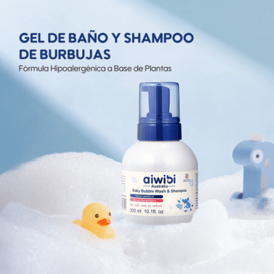 Gel de Baño y Shampoo de Burbujas Aiwibi 300 ml6