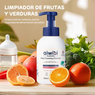 Limpiador de Frutas - Verduras y Mamaderas Aiwibi 480 ml