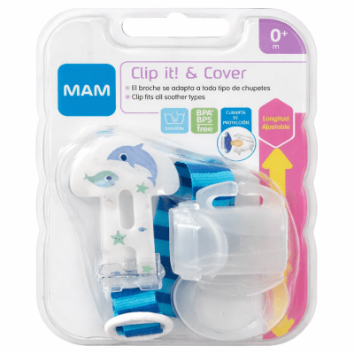 Prendedor + Cobertor de Chupete MAM1
