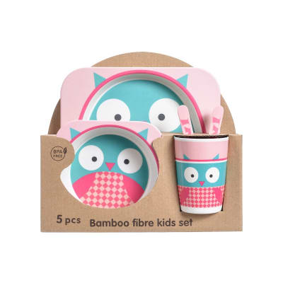 Set de platos Bambú 5pcs1