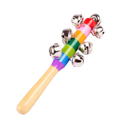 Sonajero de Madera con Cascabeles para Bebé1