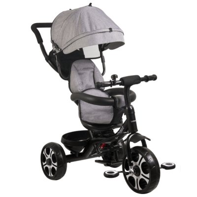 Triciclo Bebesit 360° Gris4