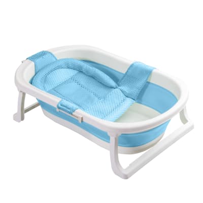 Bañera plegable Jelly con hamaca Azul4