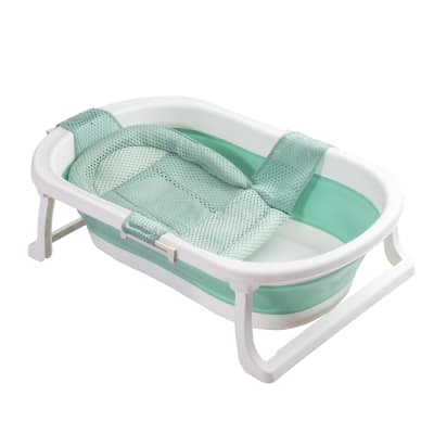 Bañera plegable Jelly con hamaca Verde3