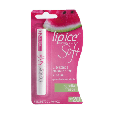 BALSAMO LABIAL LIP ICE MENBLA080 SOFT SANDIA SPF 201