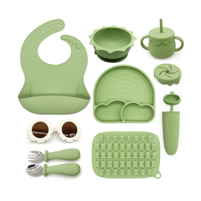 Set Alimentación Summer Silicona Verde2