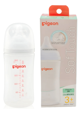 Biberón Softouch Pigeon Pp 240ml Color Blanco