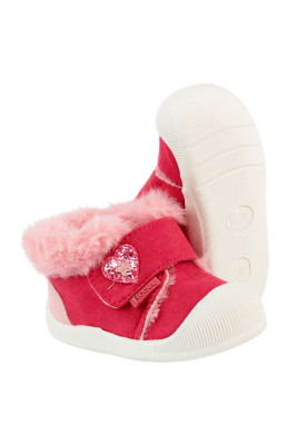 Zapatilla Velcro gateador Fucsia1