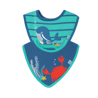 Pack 2 baberos Pillín niño 100% algodón repelente al agua