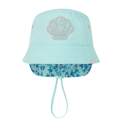 Gorro de Verano Pillín con Protección UV y Pieza Removible Turquesa1