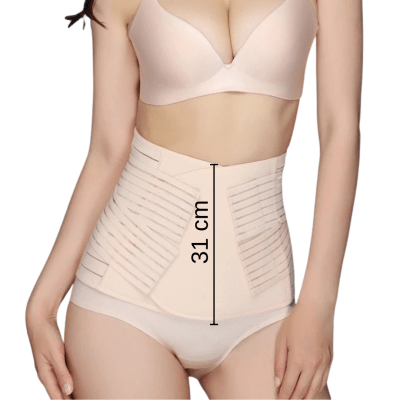 Faja post parto 4 bandas XL Beige1