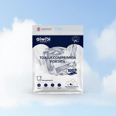 Toalla Comprimida Portátil Aiwibi 10un9